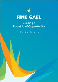 Building a Republic of Opportunity the First Iteration