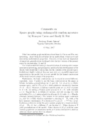Comments on Sparse Graphs Using Exchangeable Random Measures by Fran¸Coiscaron and Emily B