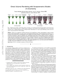 Direct Volume Rendering with Nonparametric Models of Uncertainty
