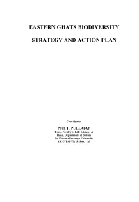 Eastern Ghats Biodiversity Strategy and Action Plan