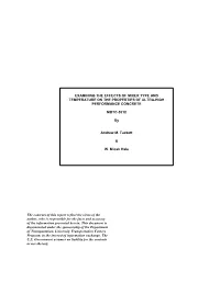 Examining the Effects of Mixer Type and Temperature on the Properties of Ultra-High Performance Concrete