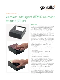 Gemalto Intelligent OEM Document Reader At10ki