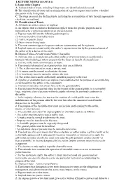 Lecture Notes Chapter 13 I
