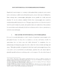Must Hypothetical Counterexamples Be Possible?