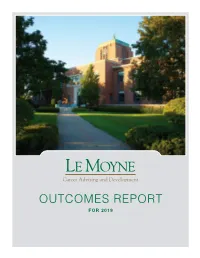 OUTCOMES REPORT for 2019 Class of 2019 | Table of Contents