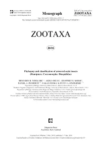Phylogeny and Classification of Armored Scale Insects (Hemiptera: Coccomorpha: Diaspididae)