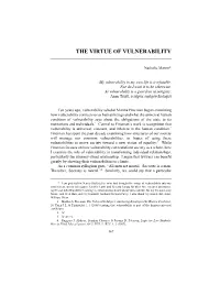 The Virtue of Vulnerability