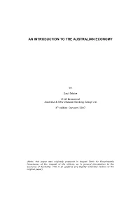 An Introduction to the Australian Economy
