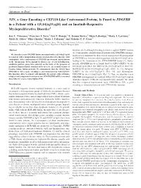And an Imatinib-Responsive Myeloproliferative Disorder1