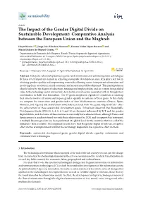 The Impact of the Gender Digital Divide on Sustainable Development: Comparative Analysis Between the European Union and the Maghreb