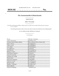 An Act Relative to the Trafficking of Fentanyl