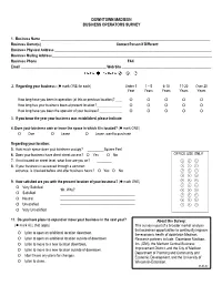 Downtown Madison, Wisconsin, Business Operators Survey