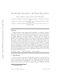 Near/Far Side Asymmetry in the Tidally Heated Moon