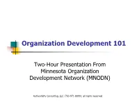 Organization Development 101