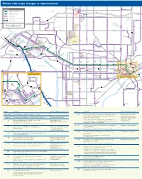 Routes with Major Changes Or Improvements LITTLE CANADA
