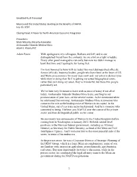 Adam Posen: with Apologies to My Colleagues, Barbara and Jeff, and to Our Distinguished Friend from the Embassy, We Are a Bit on a Tight Schedule