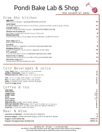 BAKELAB Essential Menu 9 16 2020