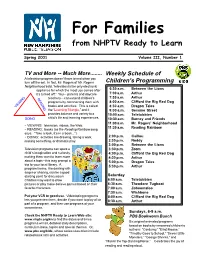 For Families from NHPTV Ready to Learn