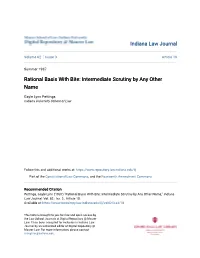 Rational Basis with Bite: Intermediate Scrutiny by Any Other Name