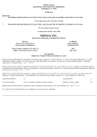 VRINGO, INC. (Exact Name of Registrant As Specified in Its Charter)