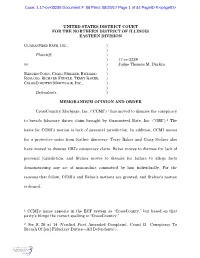 1:17-Cv-03289 Document #: 88 Filed: 08/28/17 Page 1 of 44 Pageid