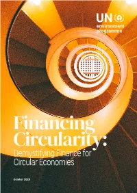 Demystifying Finance for Circular Economies