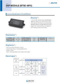 Dsp Module (Btse-99Fx)