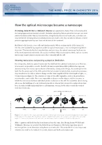 How the Optical Microscope Became a Nanoscope