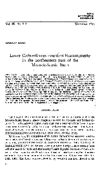 Lower Carboniferous Conodont Biostratigraphy Ln the Northeastern Part of the Moravia-Silesia Basin
