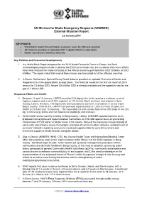 UNMEER) External Situation Report 22 January 2015