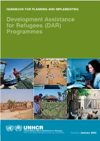 Development Assistance for Refugees (DAR) Programmes