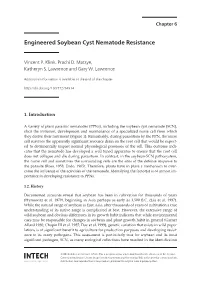 Engineered Soybean Cyst Nematode Resistance