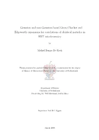 Gaussian and Non-Gaussian-Based Gram-Charlier and Edgeworth Expansions for Correlations of Identical Particles in HBT Interferometry