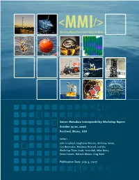 Marine Metadata Interoperability