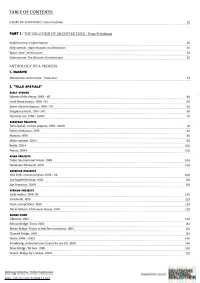 Table of Contents