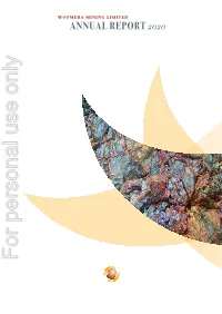 2020 for Personal Use Only Use Personal for Contents