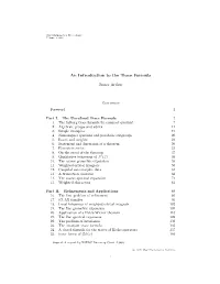 An Introduction to the Trace Formula