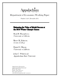 Department of Economics Working Paper