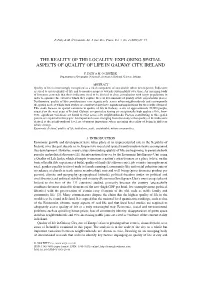 Exploring Spatial Aspects of Quality of Life in Galway City, Ireland