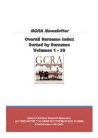 GCRA Newsletter