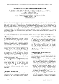 Microcontrollers and Modern Control Methods