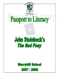 Passport to Literacy Sample