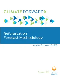 Reforestation Forecast Methodology V1.0