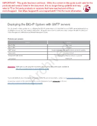 Deploying the BIG-IP System with SMTP Servers