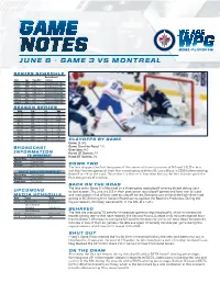 Game Notes Game Notes