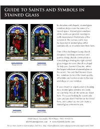 Guide to Saints and Symbols in Stained Glass