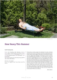 How Heavy This Hammer