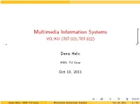 Information Systems, Internet, Web Multimedia Information Systems VO/KU (707.021/707.022)