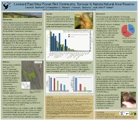 Survival Estimates of the Endangered Maui Parrotbill (Pseudonestor