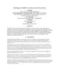 What Happened to BLITS? an Analysis of the 2013 Jan 22 Event